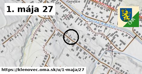 1. mája 27, Klenovec