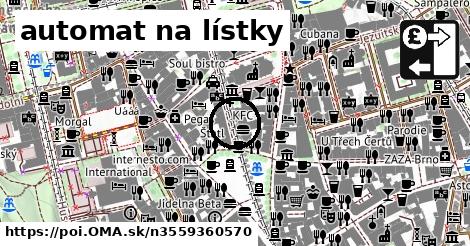 automat na lístky