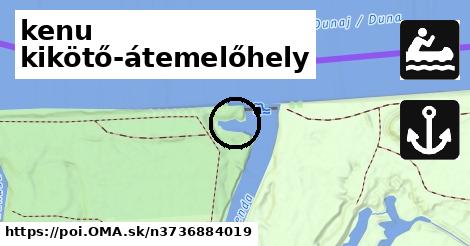 kenu kikötő-átemelőhely