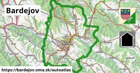 ikona Mapa autoatlas v bardejov