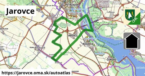 ikona Mapa autoatlas v jarovce