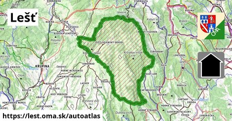 ikona Mapa autoatlas v lest