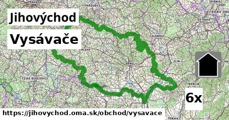 vysávače v Jihovýchod