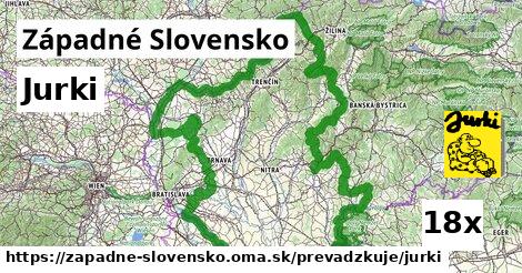 Jurki v Západné Slovensko
